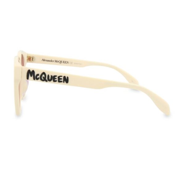 π― Authentic ποΈ Alexander McQueen 56MM D-Frame Square Sunglasses, White Color - Picture 4 of 12